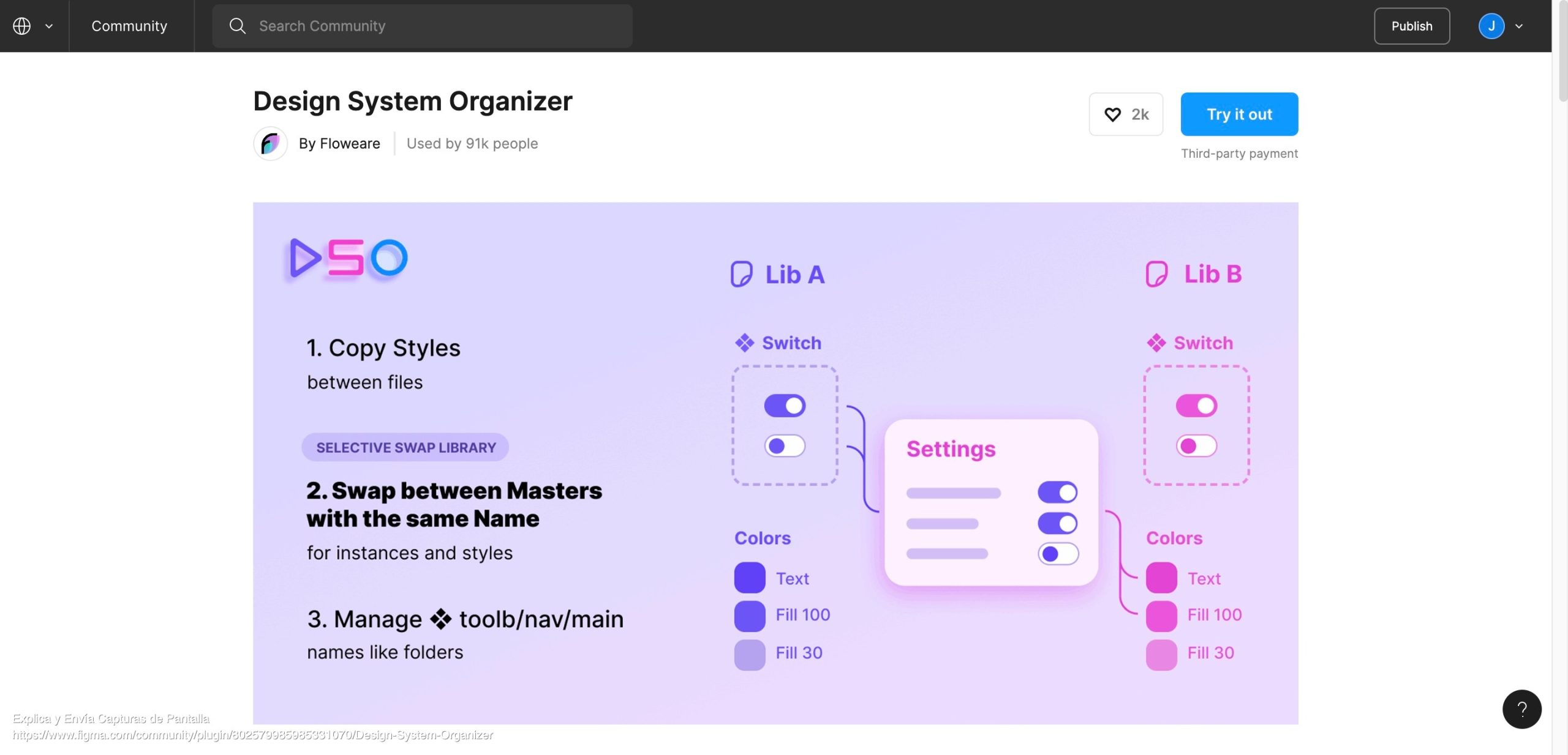 Design system organizer, figma, plugin, sistemas de diseño, 