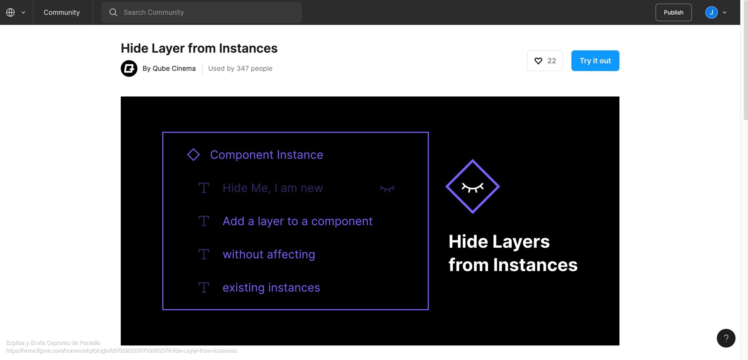 Hide layer from instances figma scaled, plugin, figma, componentes, instancias,