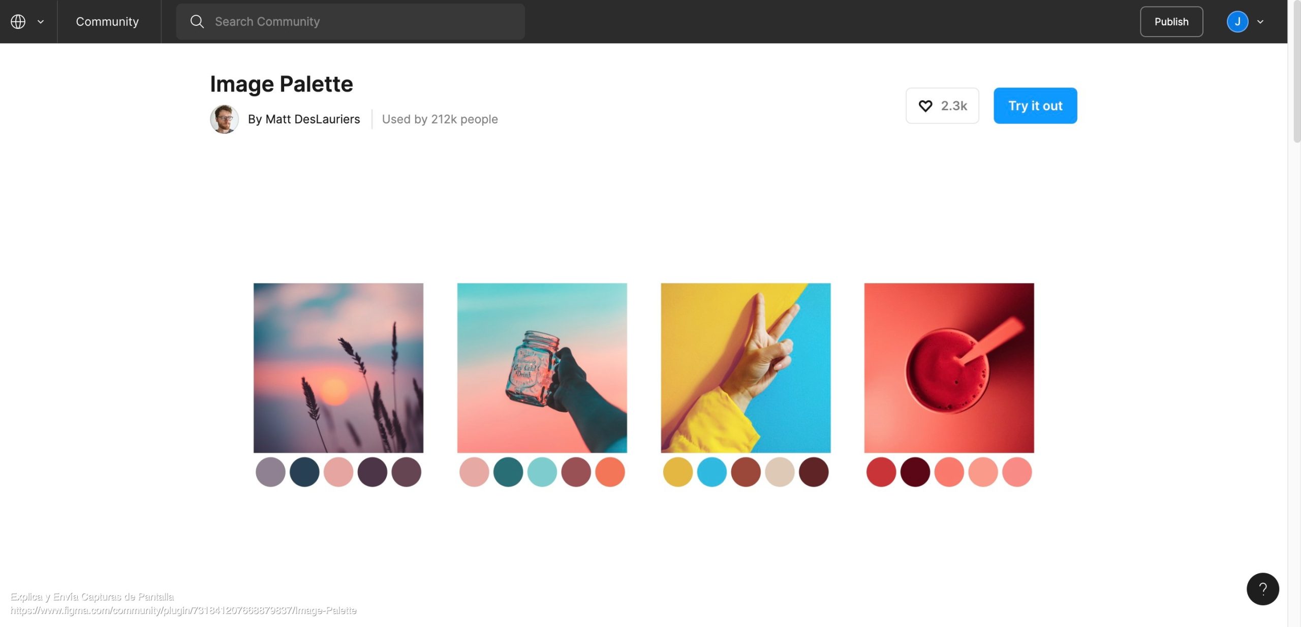 image palette, figma, plugin,